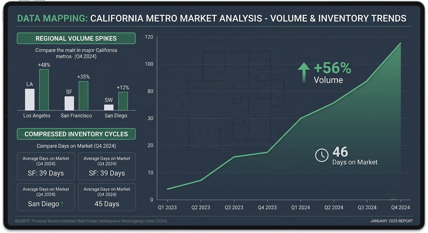 California Summer Housing Market Trends Graph showing compressed days on market metrics